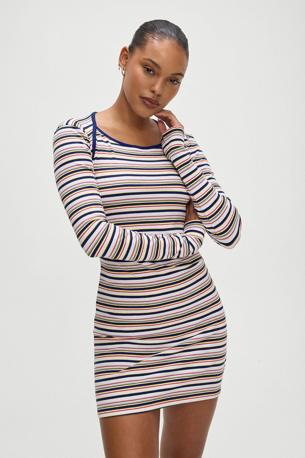 Frankiesbikinis-ChelseaDress-LoveStripePrint-Front1_8c80fc73-c097-422b-b505-790737065dce